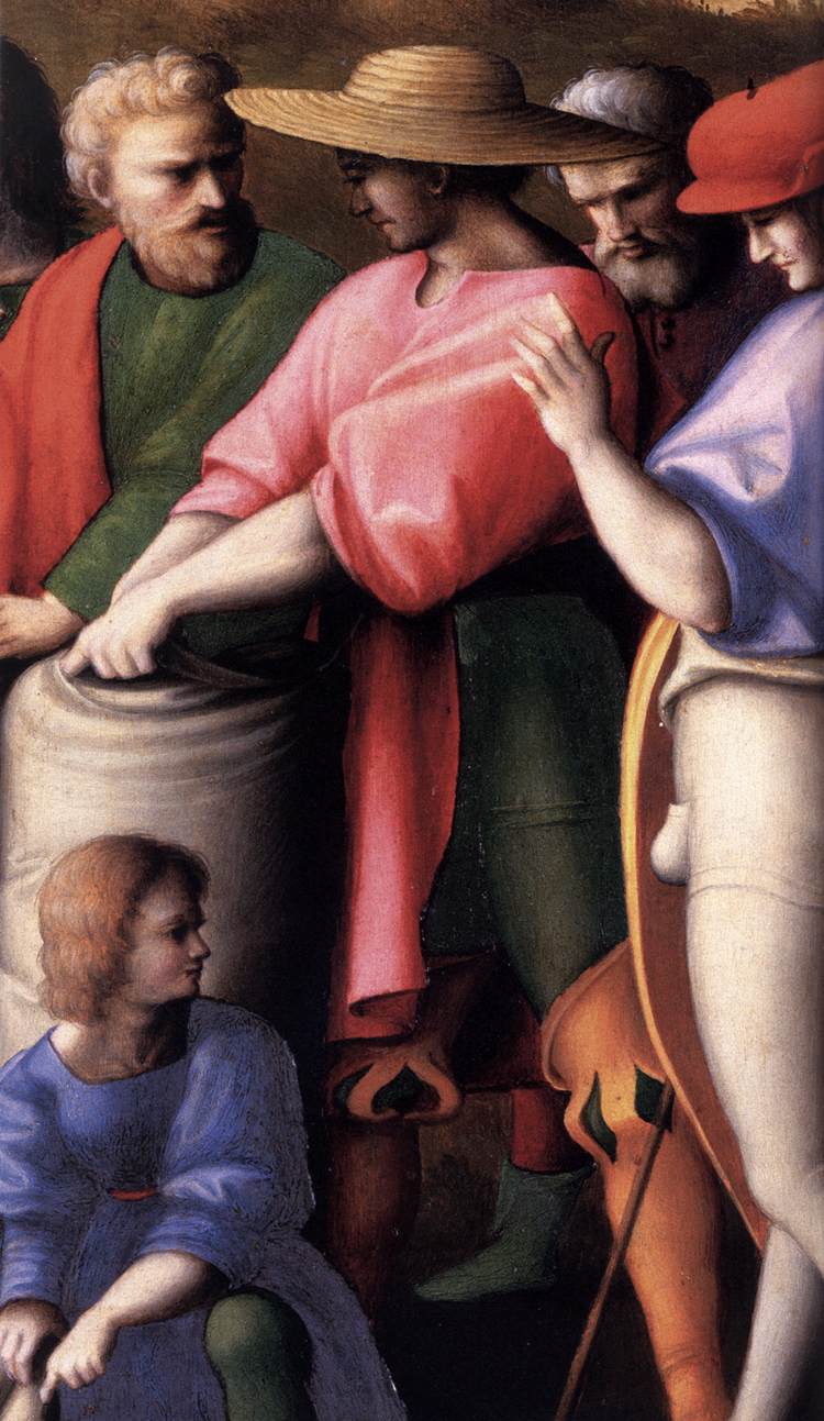 Scènes de l'histoire de Joseph : La recherche de la coupe (détail)