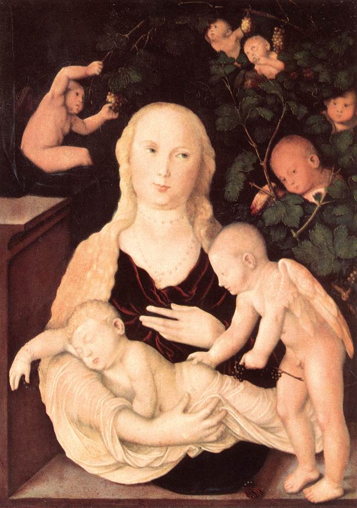 Vierge à l'Enfant au voile