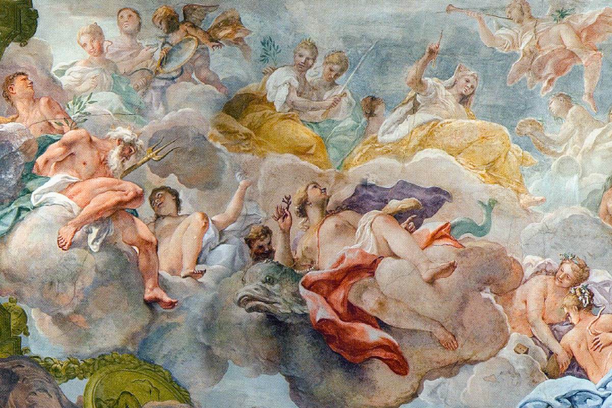 Fresque de plafond (détail)