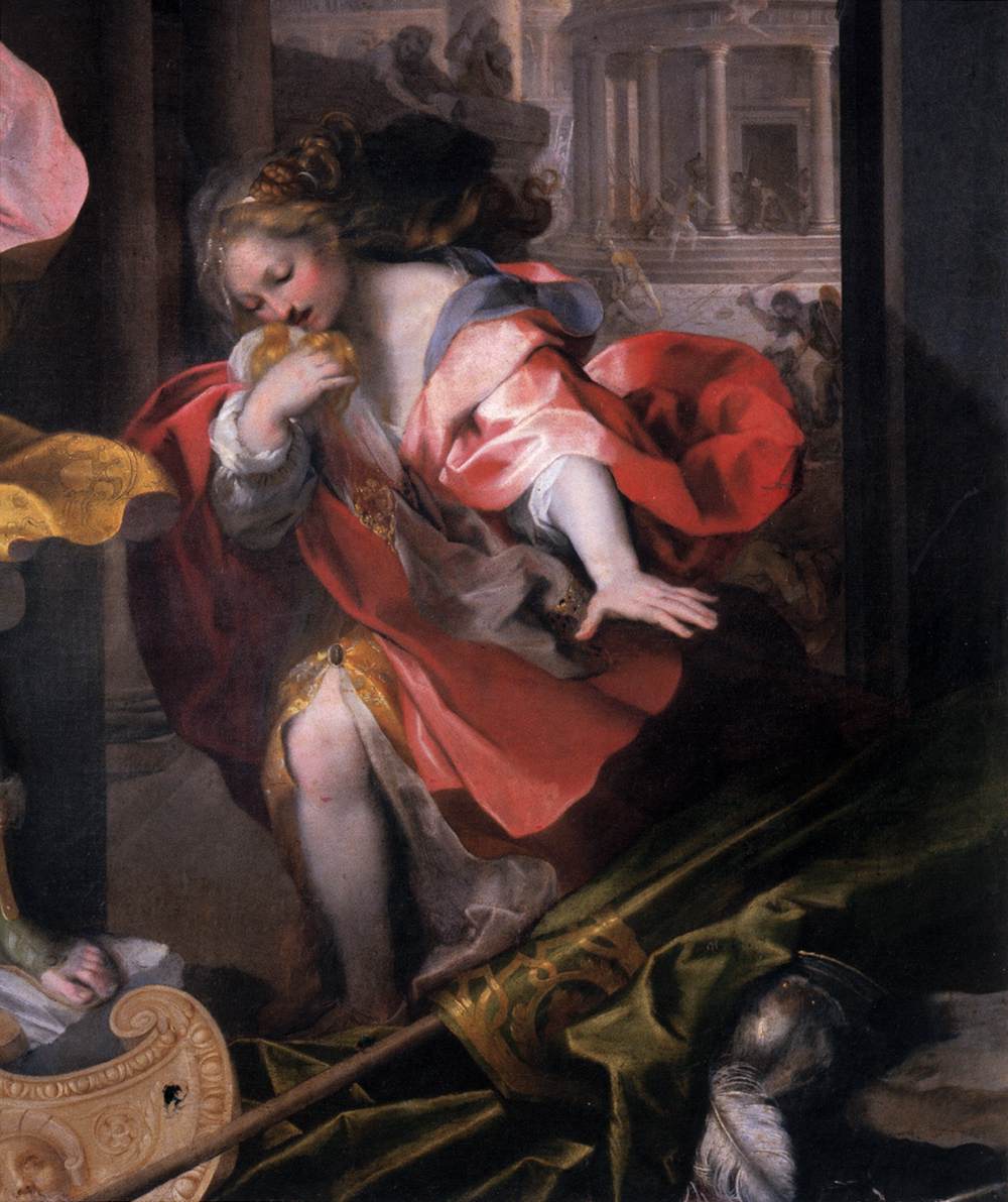 La fuite d'Énée hors de Troie (détail)