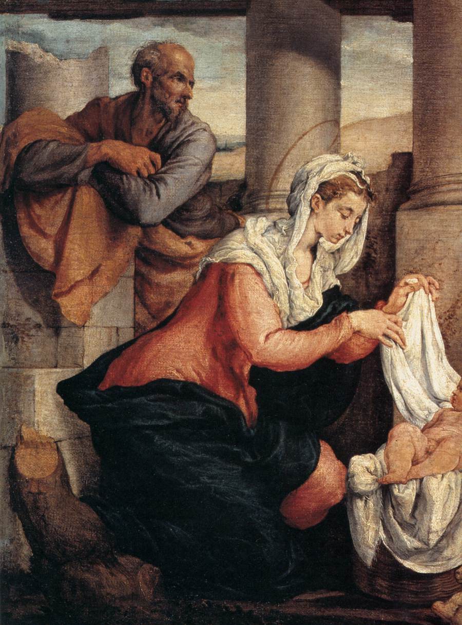 Adoration des bergers (détail)
