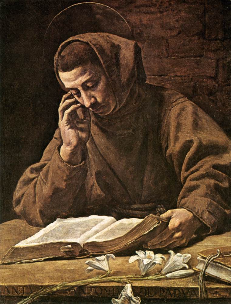 Saint Antoine lisant