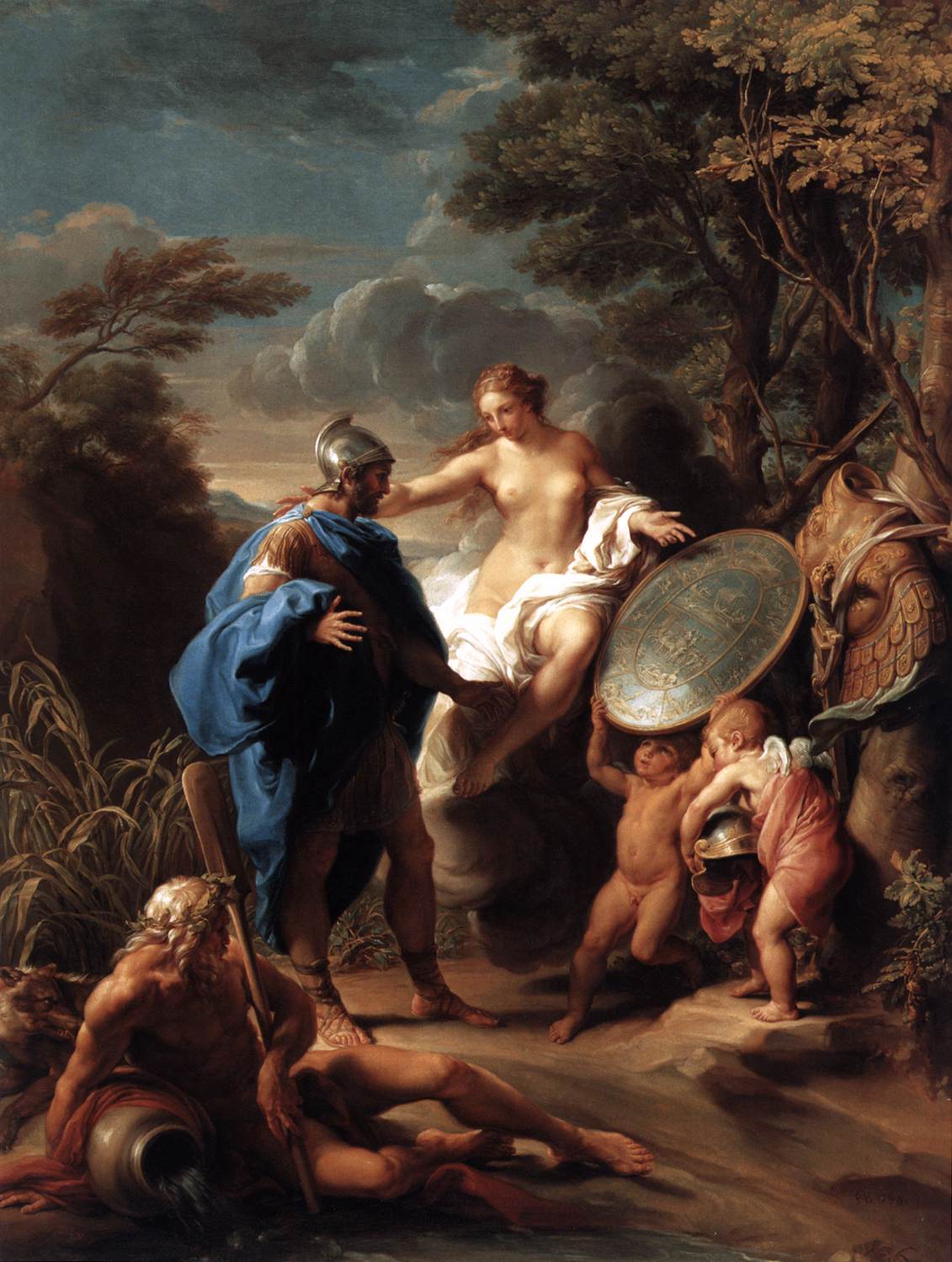 Vénus présentant à Énée l'armure forgée par Vulcain