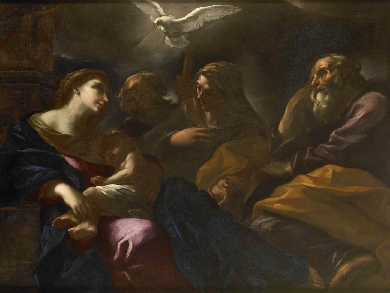 La Sainte Famille avec sainte Anne et saint Joachim