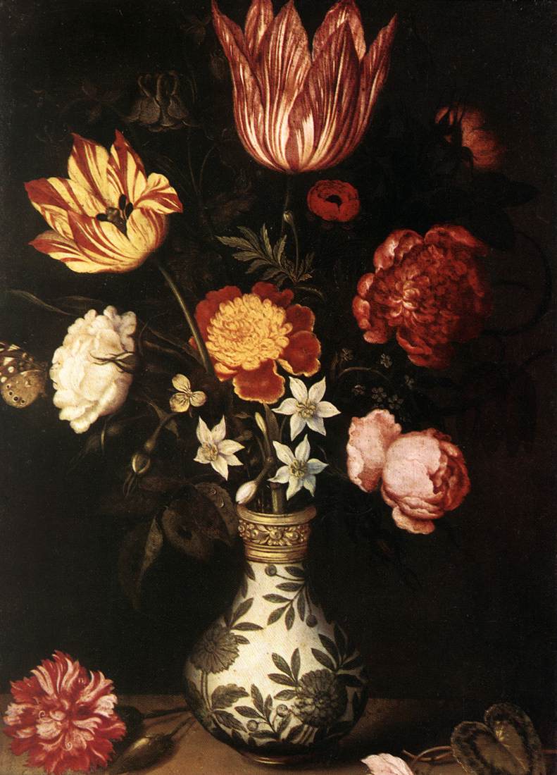 Nature morte aux fleurs dans un vase Wan-Li