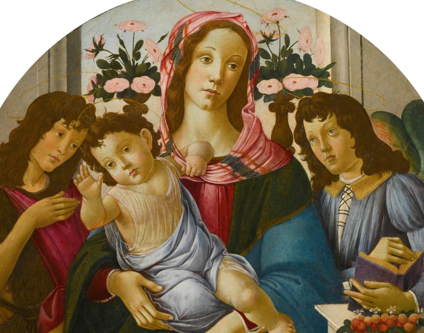 Vierge à l'Enfant avec saint Jean-Baptiste et un ange (détail)