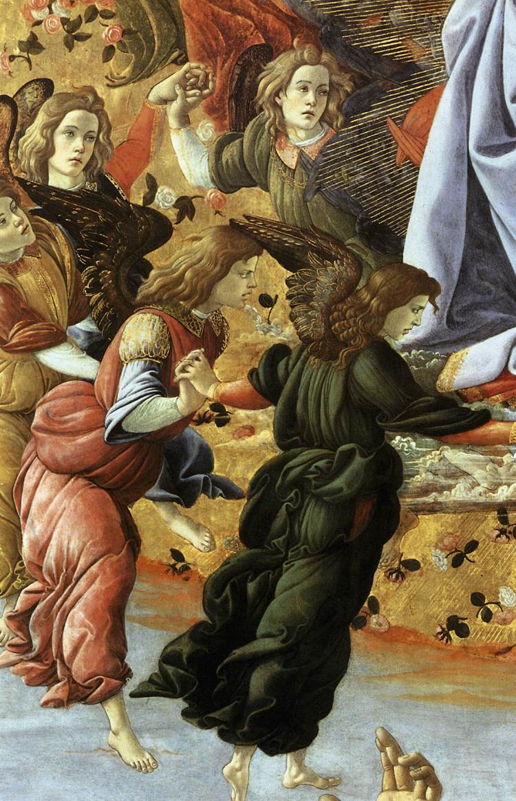 Couronnement de la Vierge (détail)