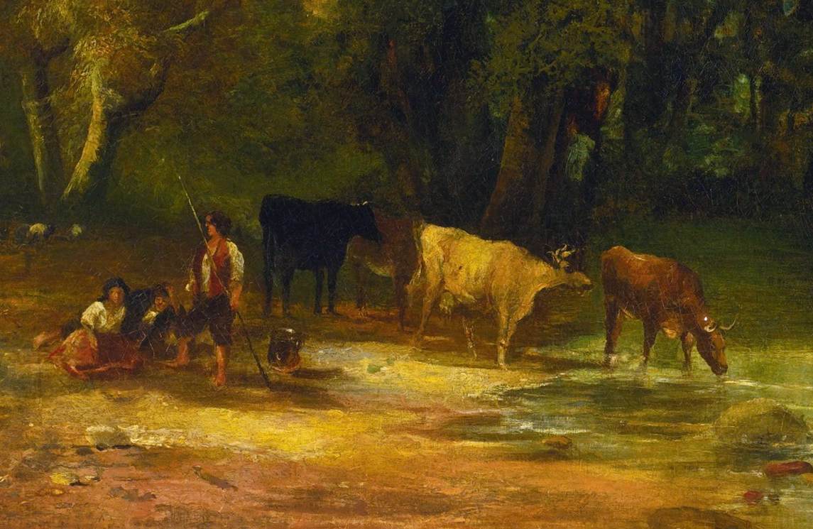 Paysage boisé (détail)