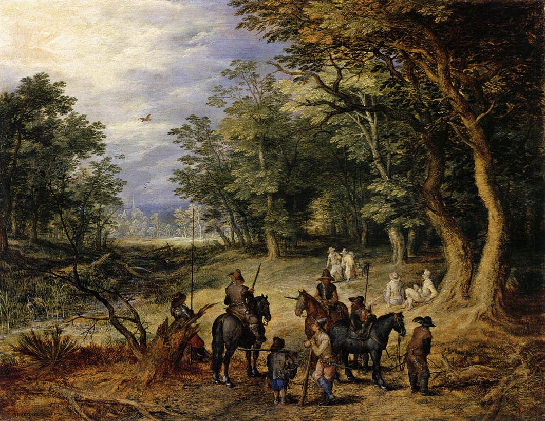 Gardes dans une clairière