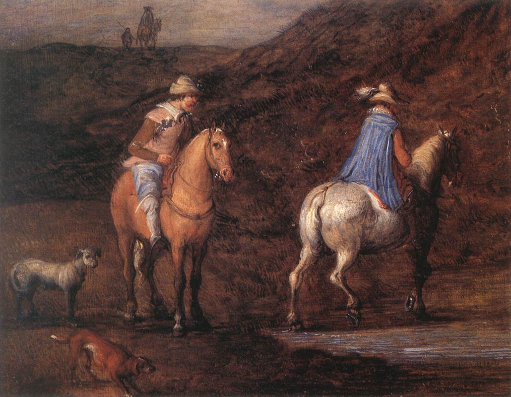 Voyageurs en chemin (détail)