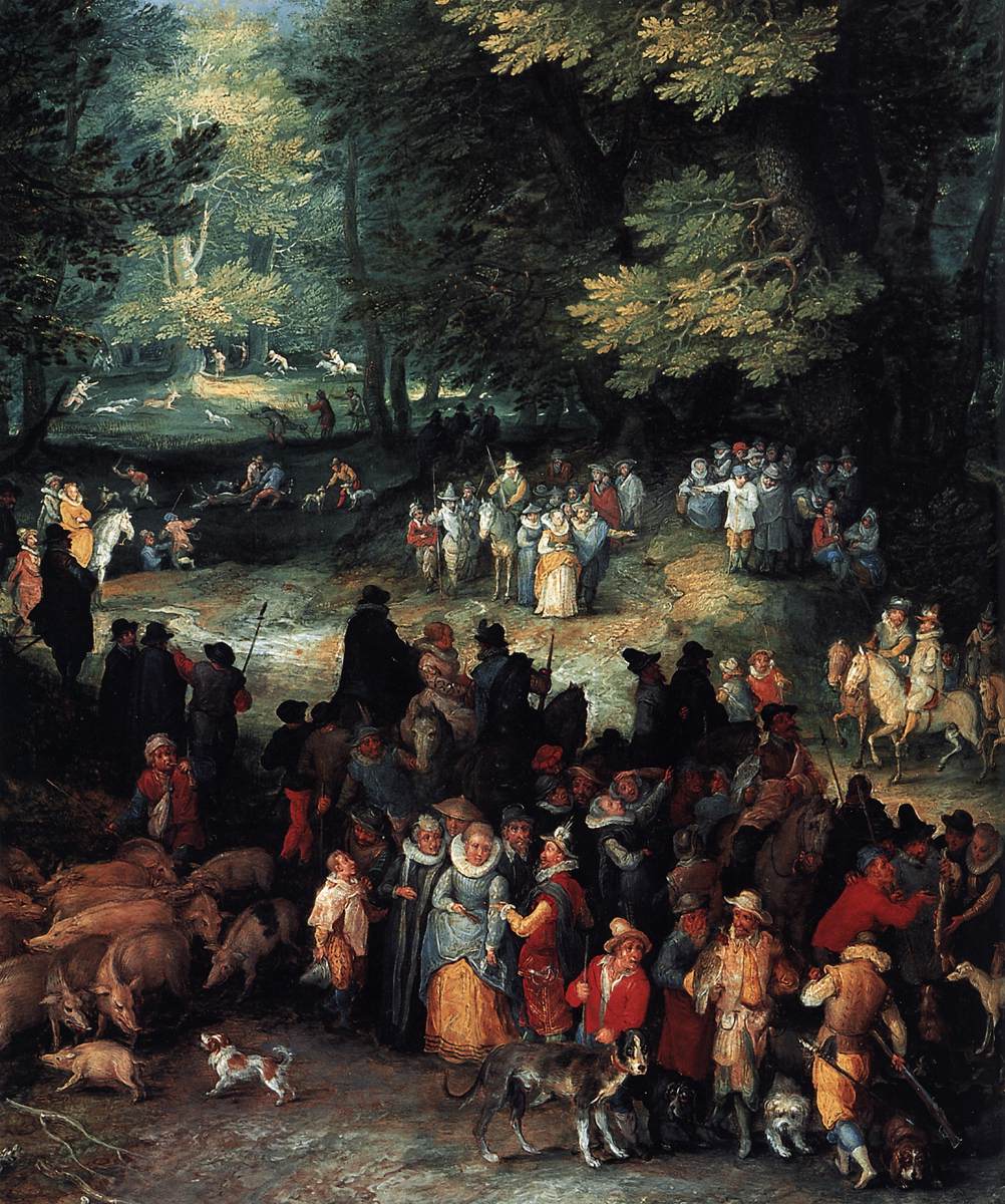 Paysage avec le jeune Tobie (détail)