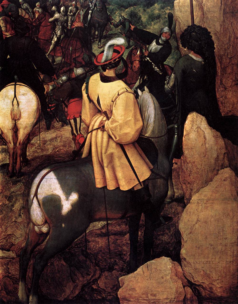 La Conversion de Saül (détail)