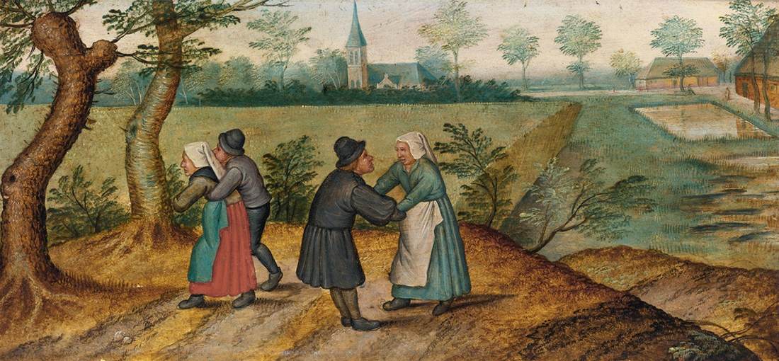 Deux couples de paysans