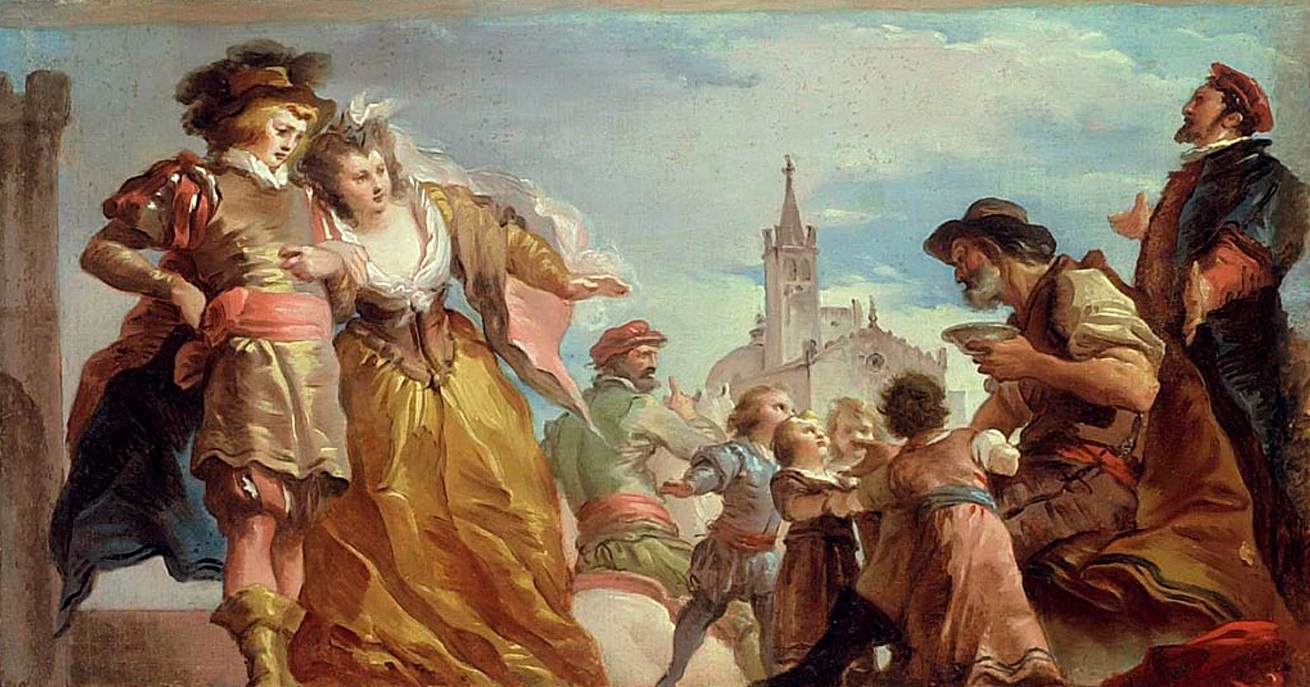 La Rencontre de Gautier, comte d'Anvers, et de sa fille Violante