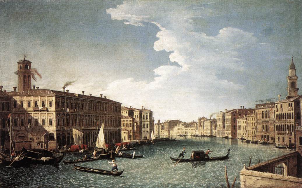 Le Grand Canal avec les Fabbriche Nuove au Rialto