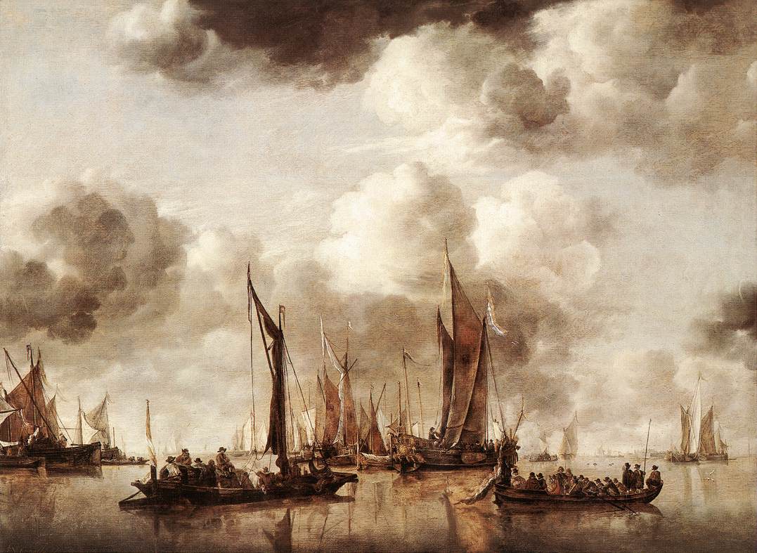 Yacht hollandais tirant une salve