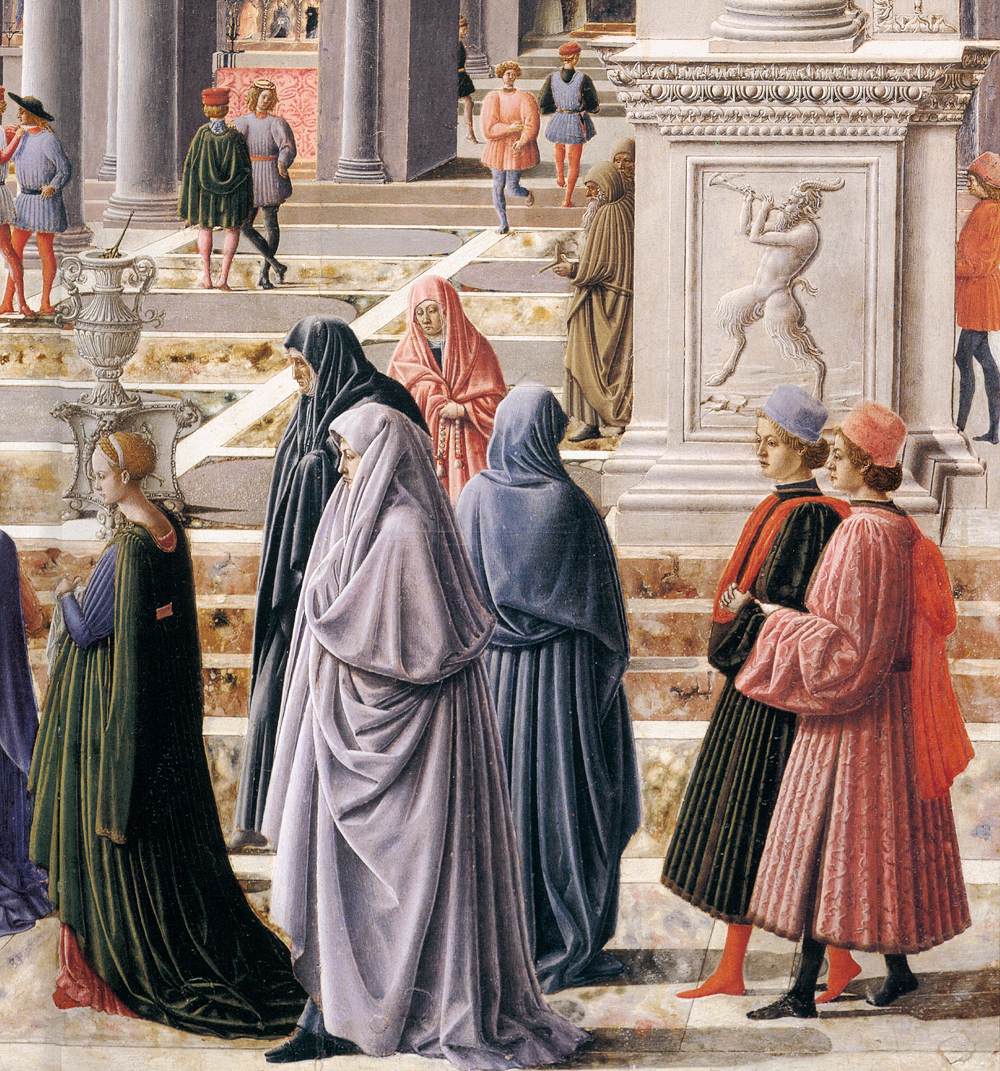 La Présentation de la Vierge au Temple (détail)