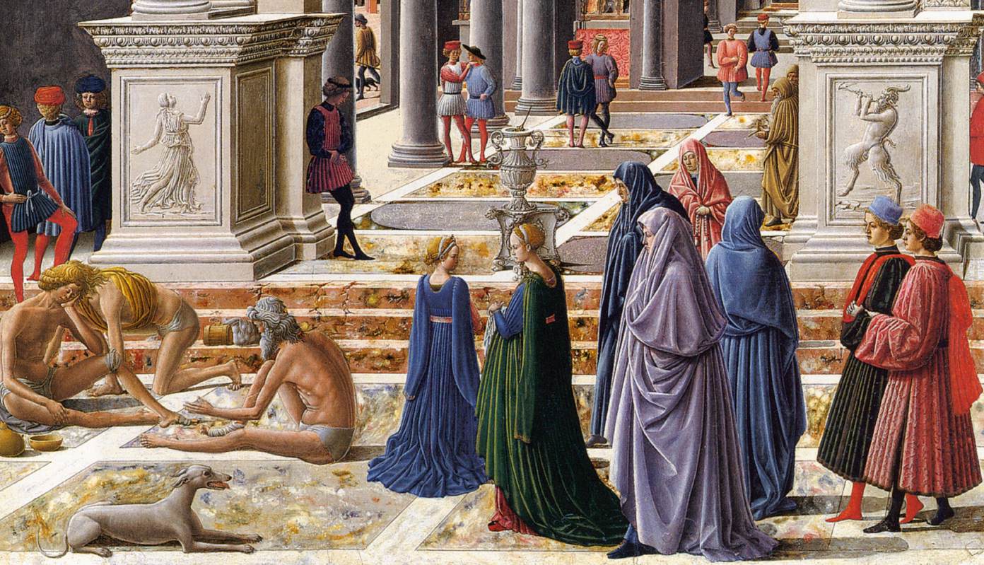 La Présentation de la Vierge au Temple (détail)