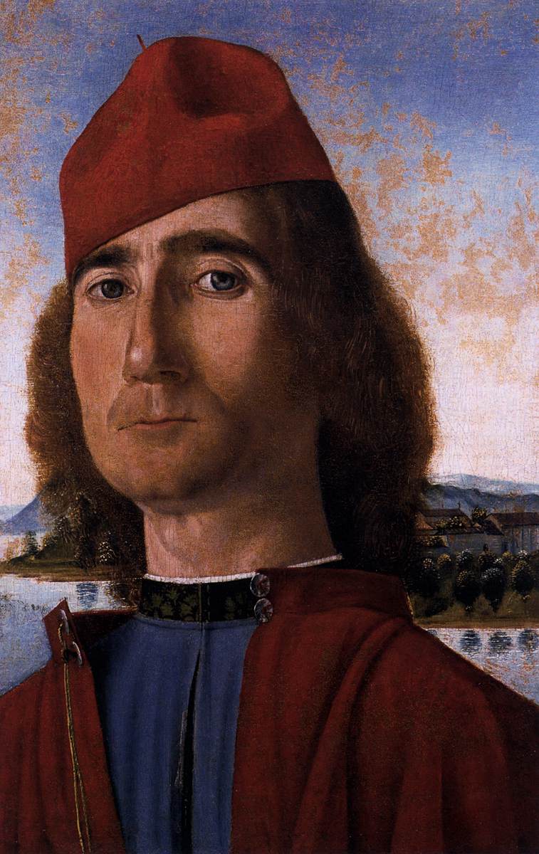 Portrait d'un homme inconnu au béret rouge