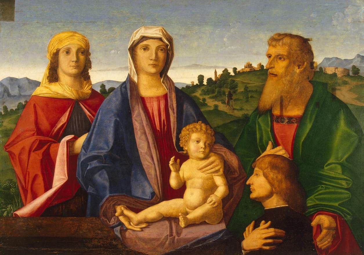 Vierge à l'Enfant avec des saints et le donateur