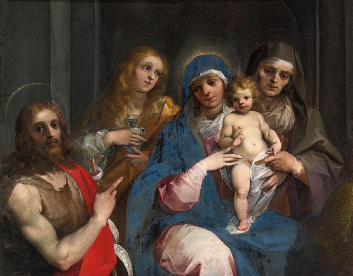 Vierge à l'Enfant avec saint Jean-Baptiste, sainte Marie-Madeleine et sainte Anne