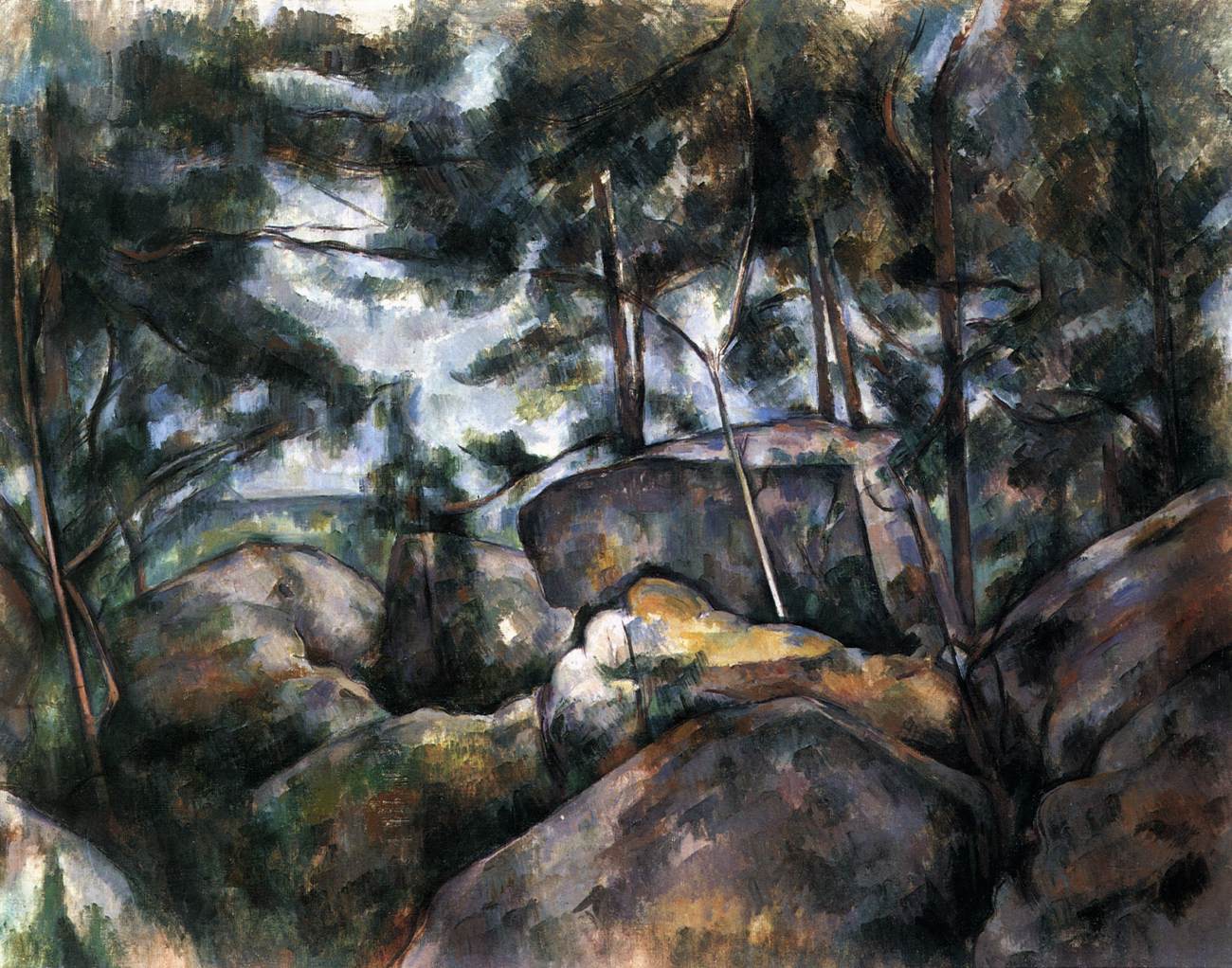 Rochers dans la forêt