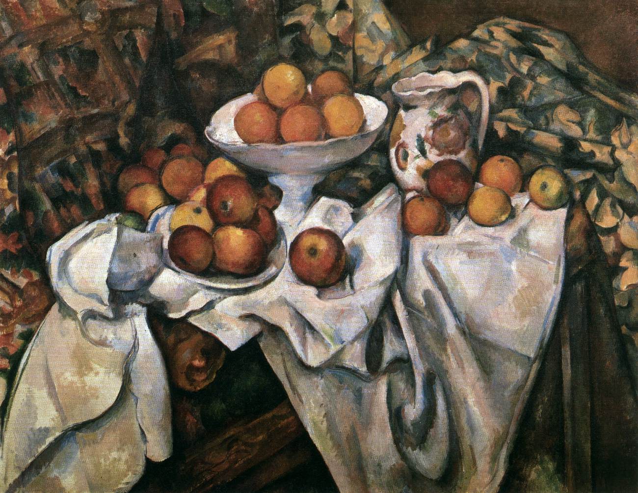 Nature morte aux pommes et aux oranges