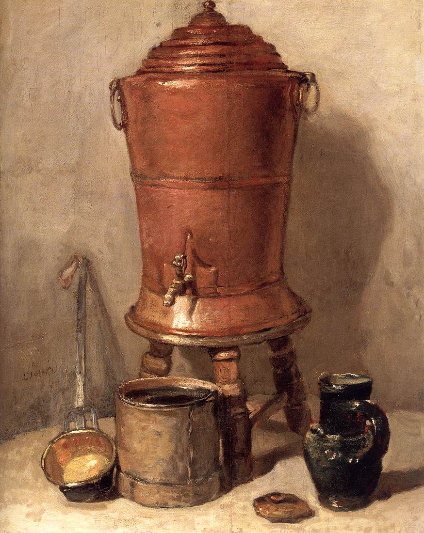 La fontaine à boire en cuivre