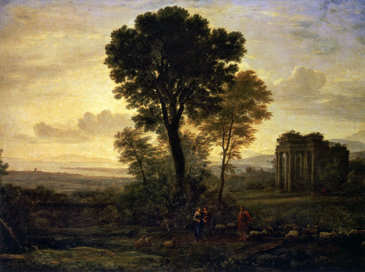 paysage avec Jacob and Rachel at the Well (Morning)