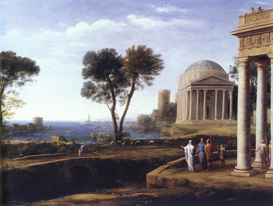 paysage avec Énée à Délos