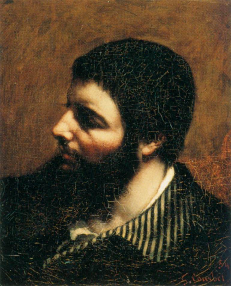 Autoportrait au col rayé