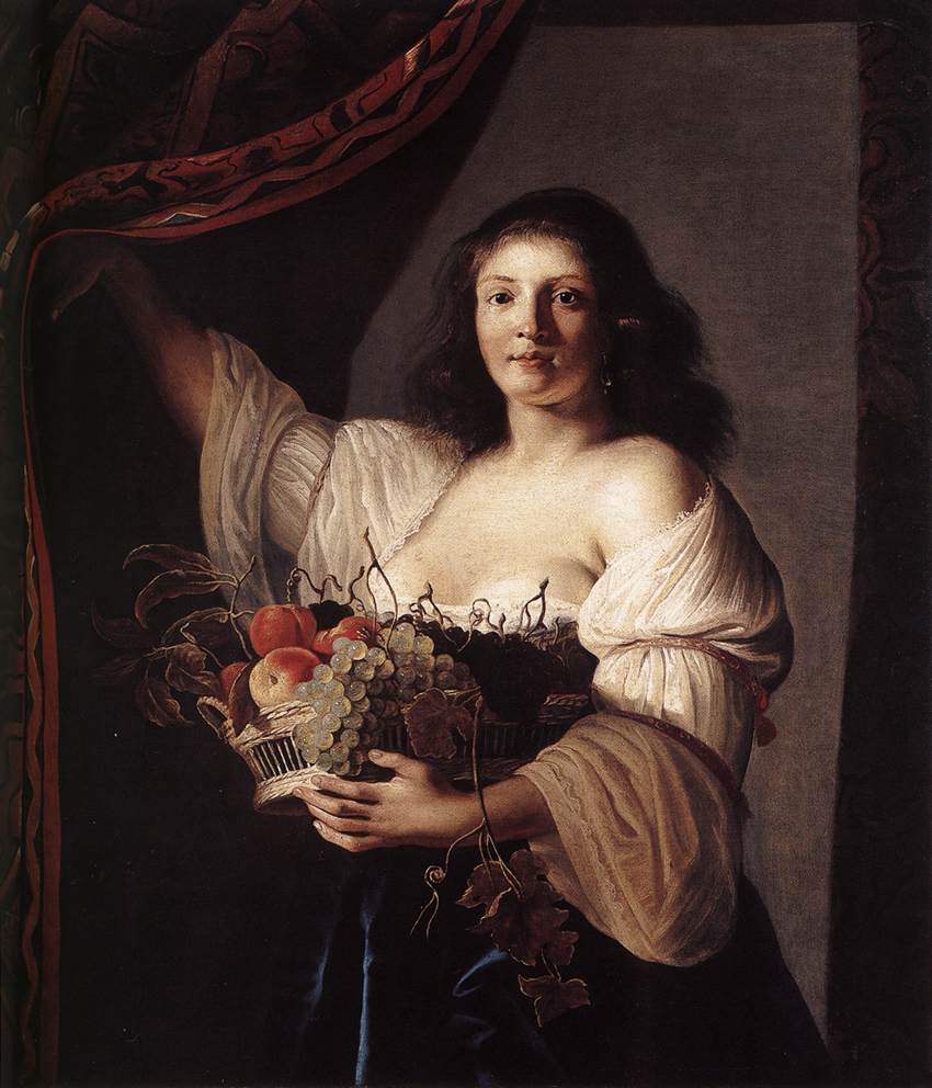 Femme au panier de fruits