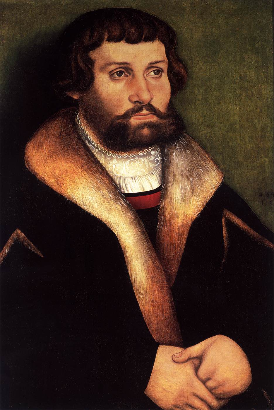 Portrait d'un jeune homme barbu