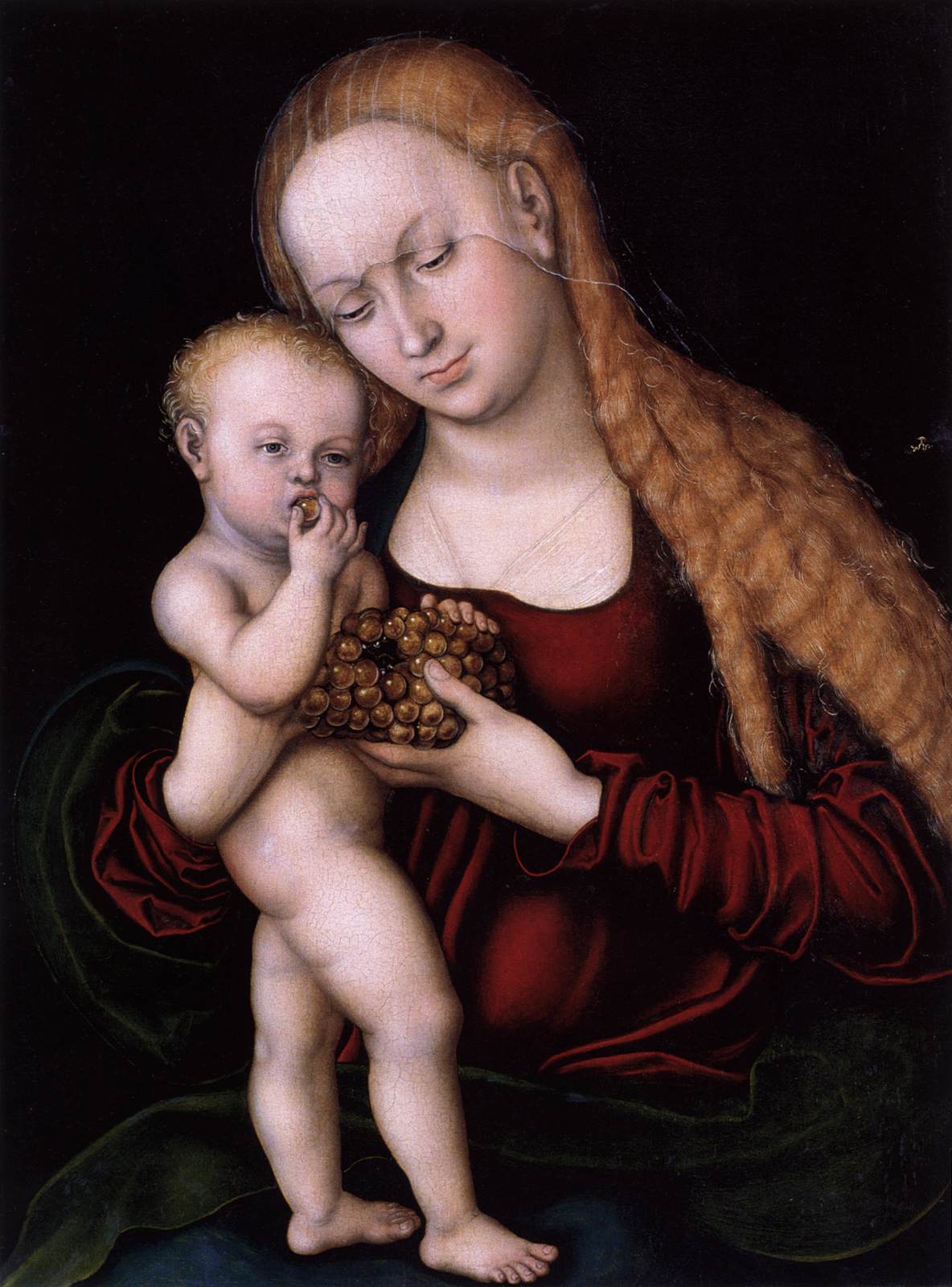 Vierge à l'Enfant aux raisins