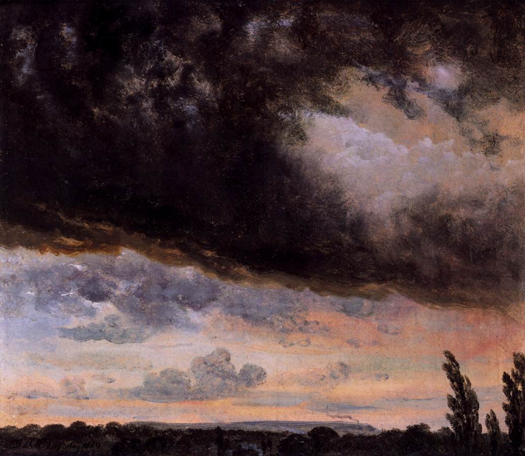 Étude de nuages avec horizon