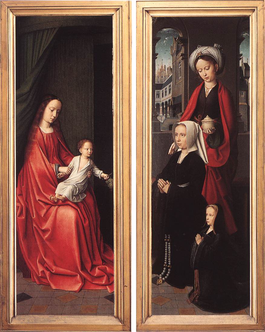 Triptyque de Jan Des Trompes (arrière des volets)
