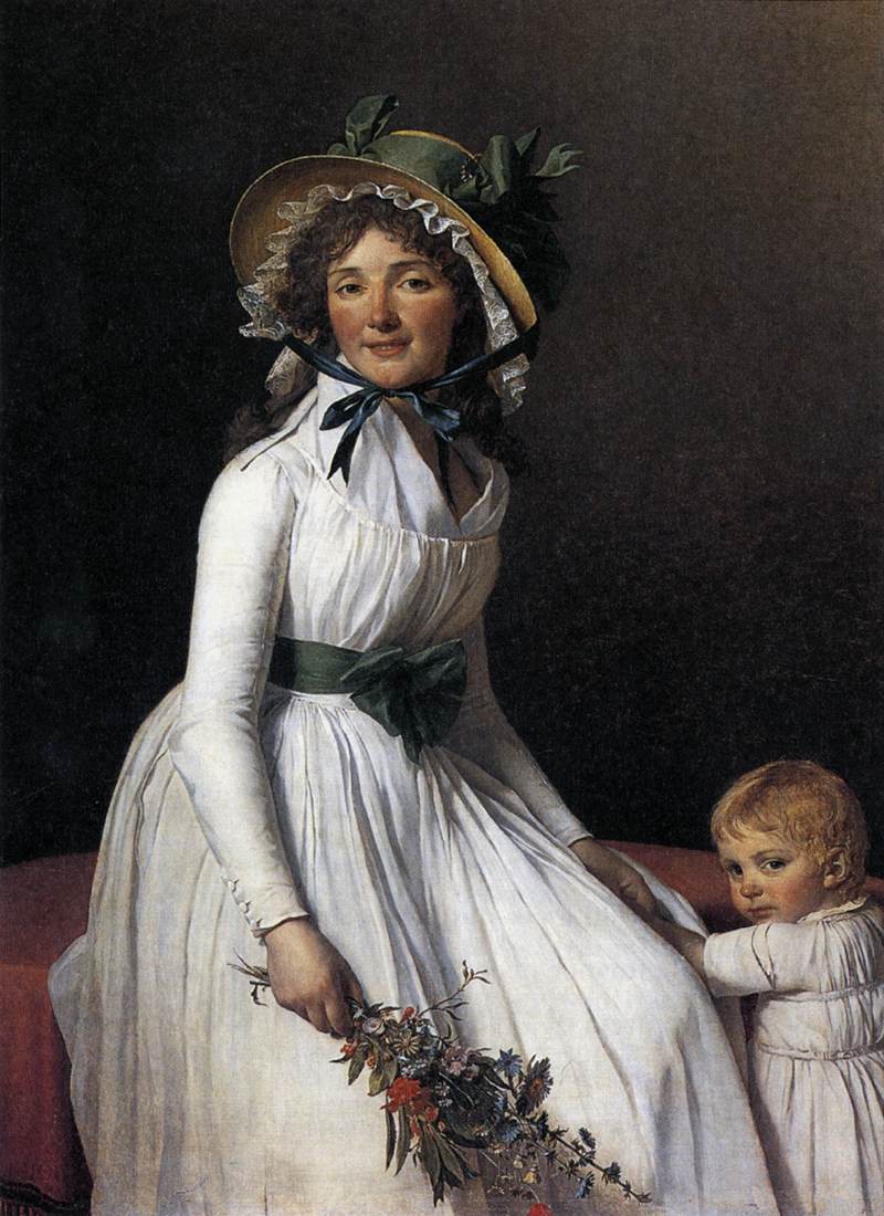 Portrait d'Émilie Sériziat et de son fils