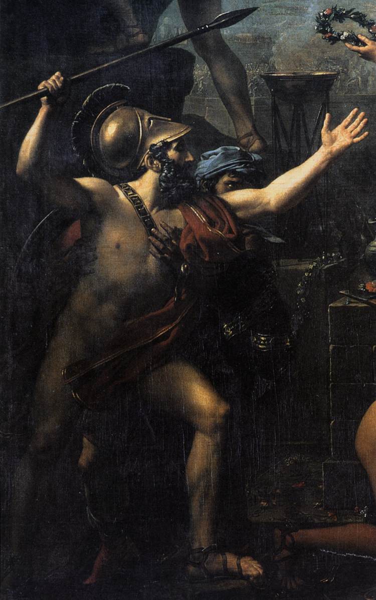 Léonidas aux Thermopyles (détail)