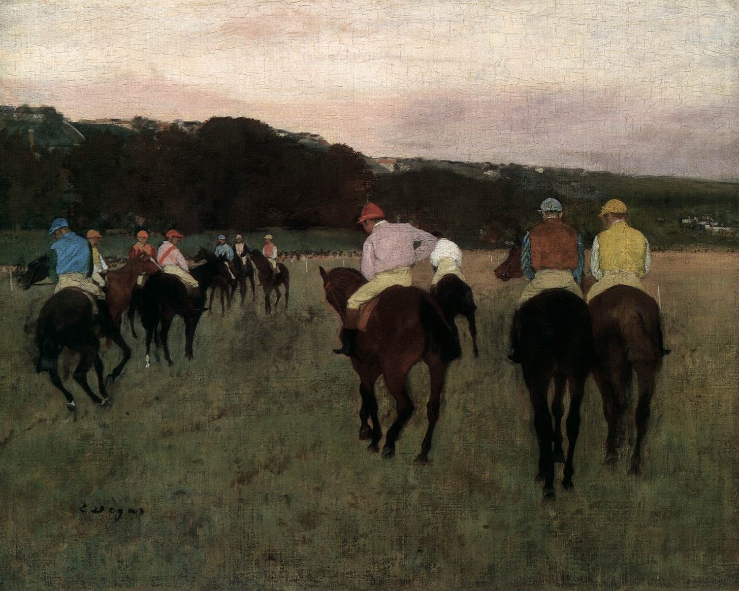 Chevaux de course à Longchamps