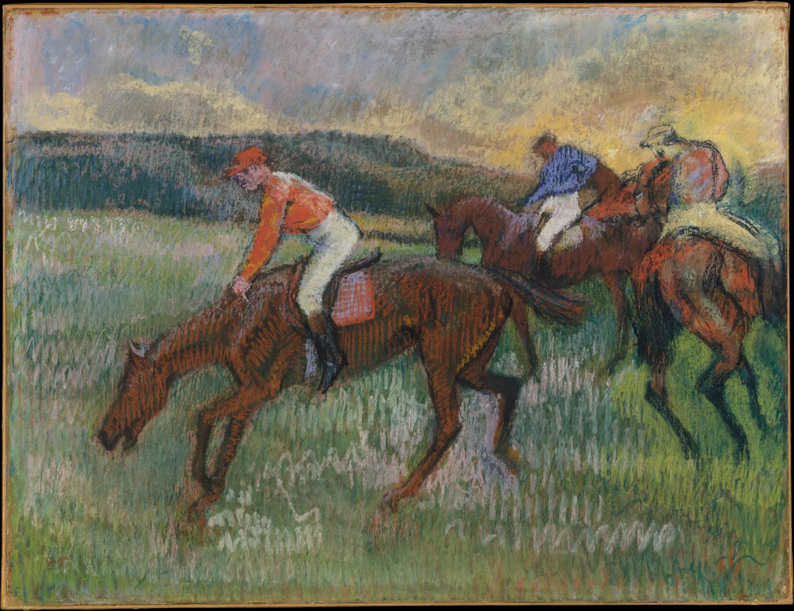 Trois jockeys