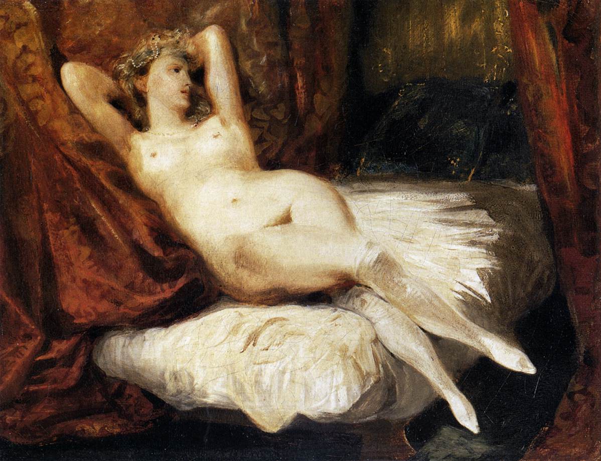 Femme nue allongée sur un divan