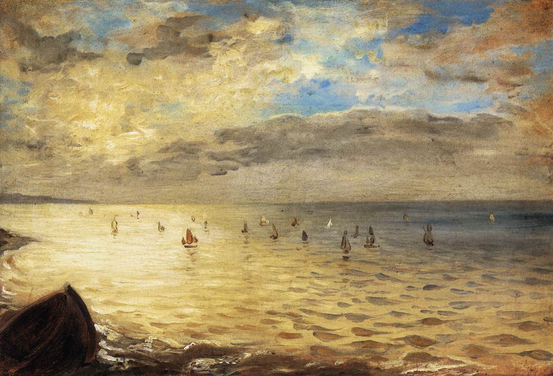 La mer vue des hauteurs de Dieppe