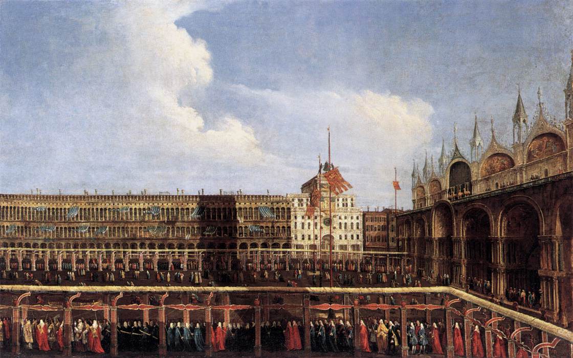Fête du Corpus Christi : procession sur la Piazza di San Marco