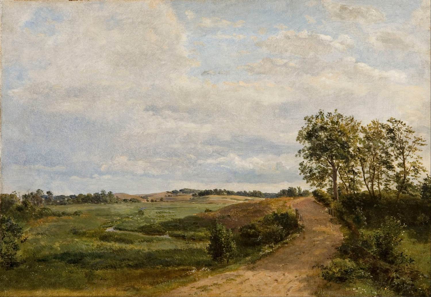 Route à travers les collines