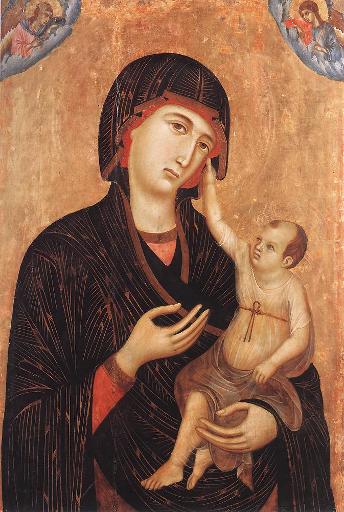 Vierge à l'Enfant et deux anges (Madone de Crevole)