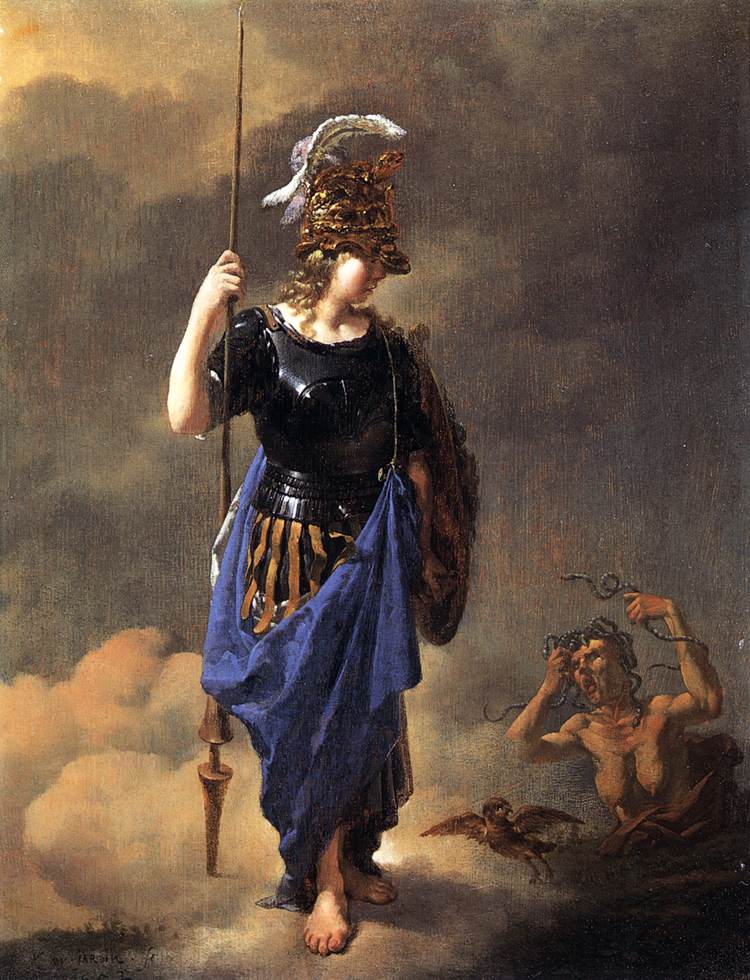 Pallas Athéna rend visite à Invidia
