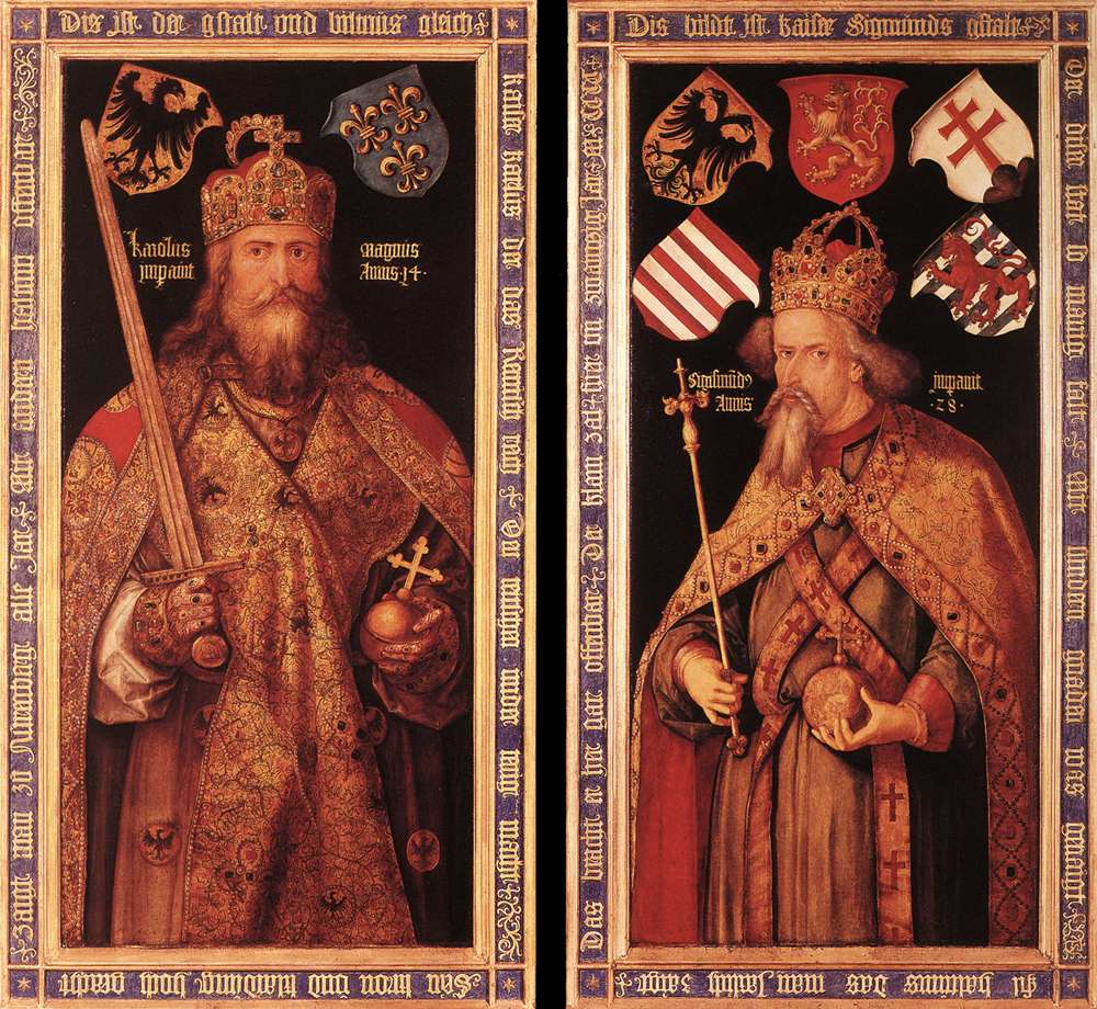 L'empereur Charlemagne et l'empereur Sigismond