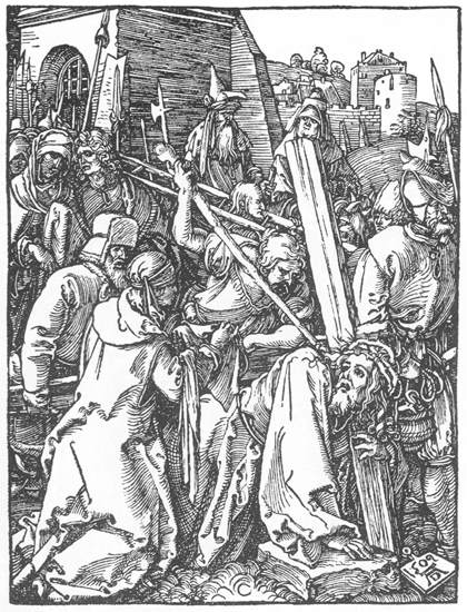 Petite Passion : 21. Le Christ portant la Croix