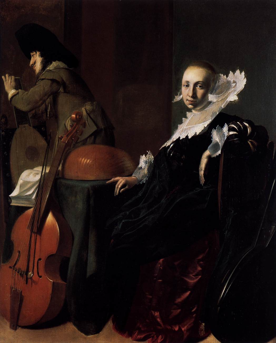 Couple faisant de la musique