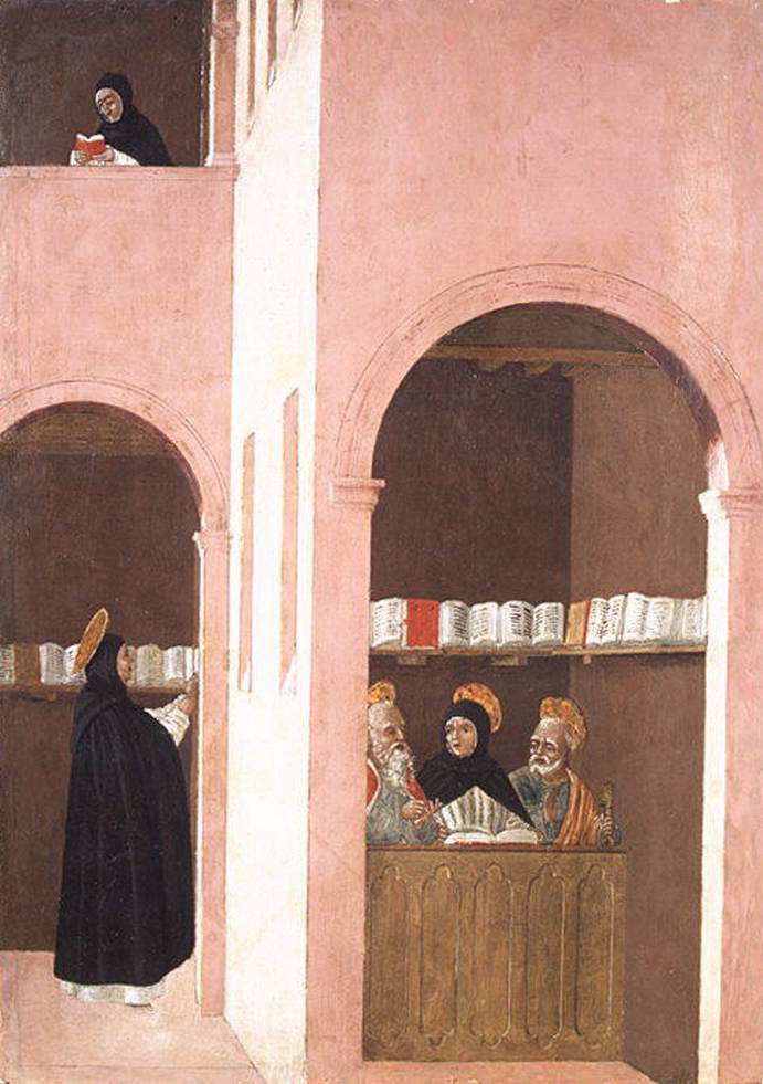 Saint Thomas d'Aquin aidé par saint Pierre et saint Paul